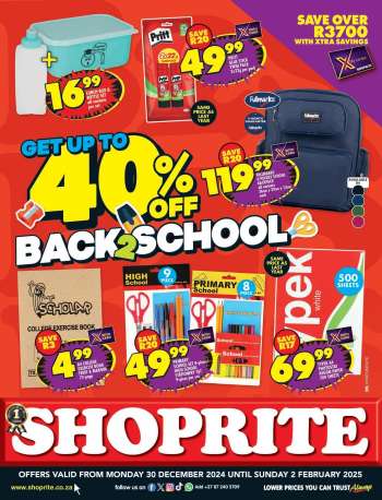 Shoprite catalogue  - 30/12/2024 - 02/02/2025.