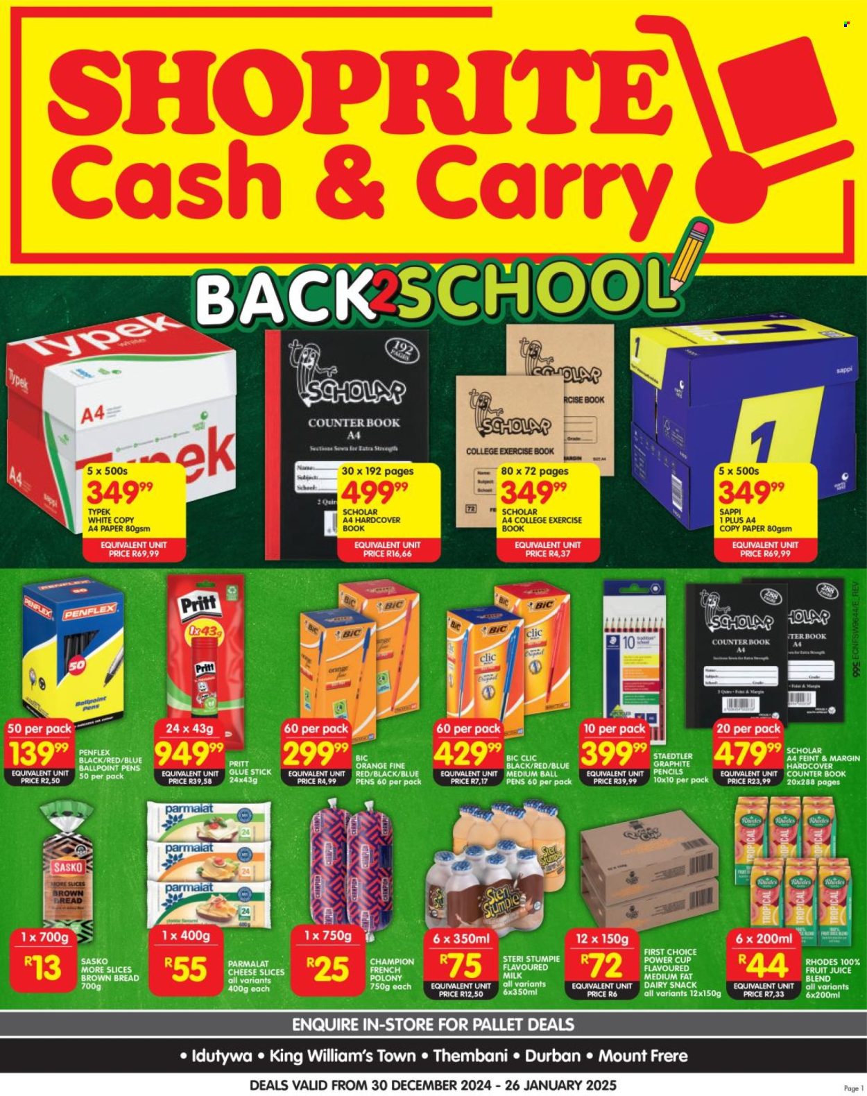 Shoprite specials - 30/12/2024 - 26/01/2025. Page 1