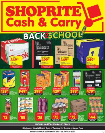 Shoprite catalogue  - 30/12/2024 - 26/01/2025.
