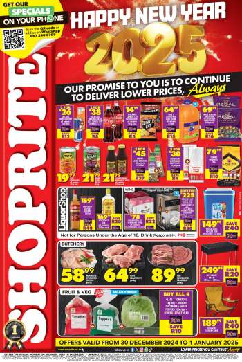 Shoprite catalogue  - 30/12/2024 - 01/01/2025.
