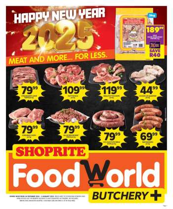 Shoprite catalogue  - 30/12/2024 - 05/01/2025.