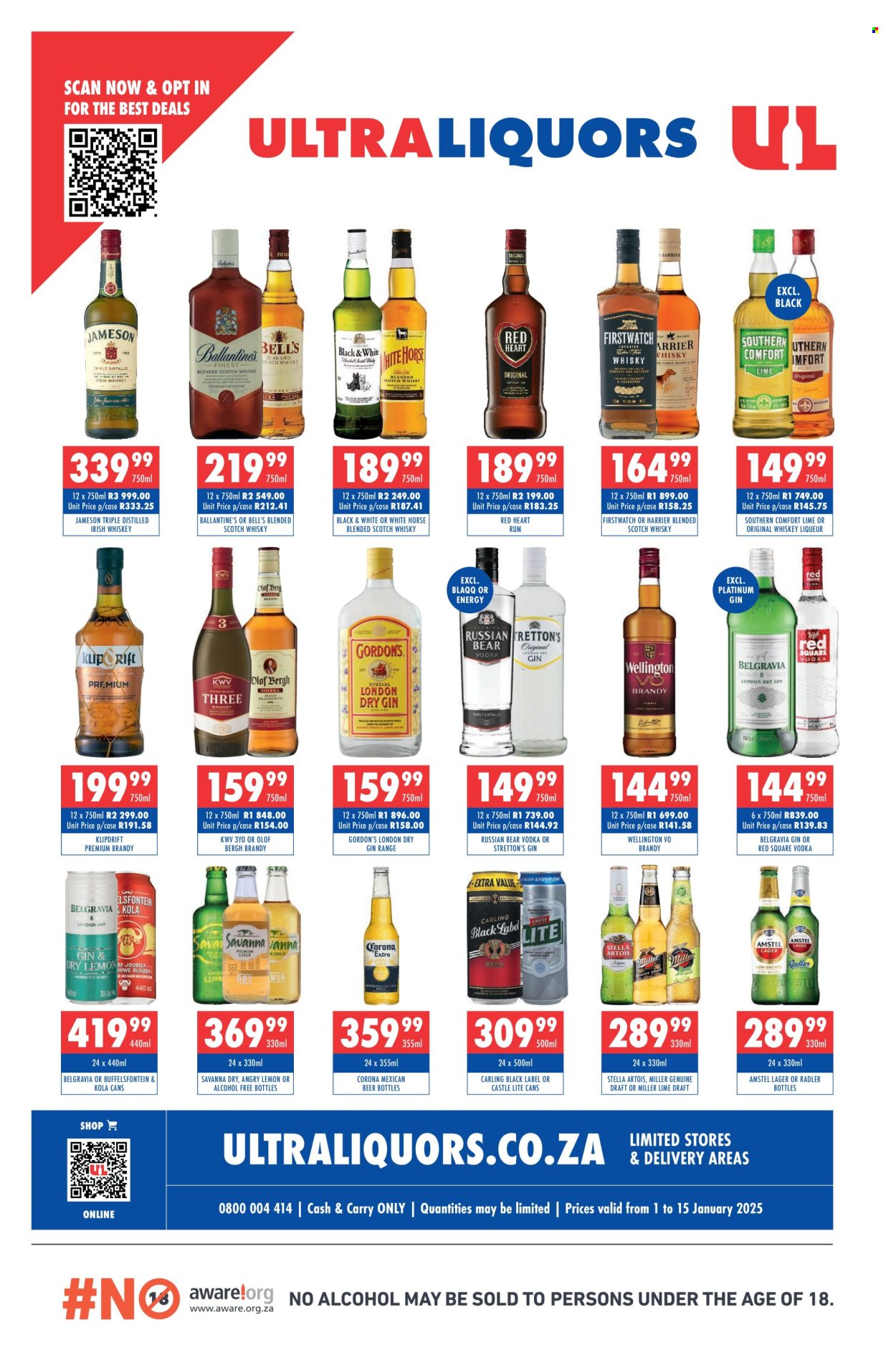 Ultra Liquors specials - 01/01/2025 - 15/01/2025. Page 1
