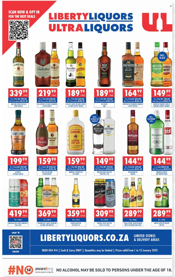 Liberty Liquors specials - 01/01/2025 - 15/01/2025. Page 1