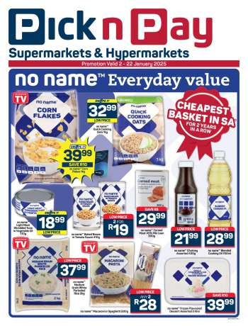 Pick n Pay catalogue  - 02/01/2025 - 22/01/2025.