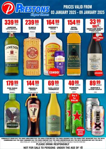 Prestons Liquor Stores catalogue  - 03/01/2025 - 09/01/2025.