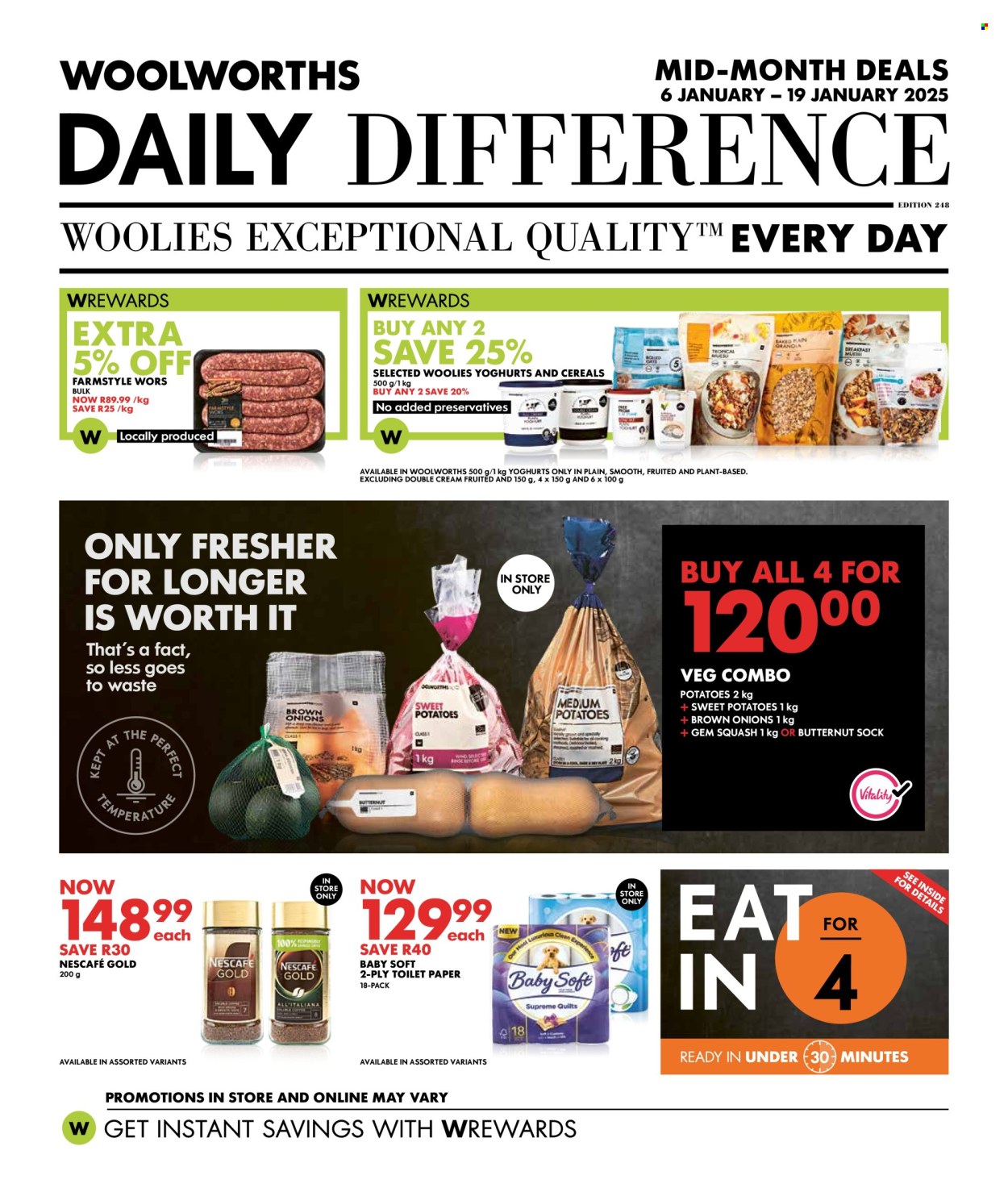 Woolworths specials - 06/01/2025 - 19/01/2025. Page 1