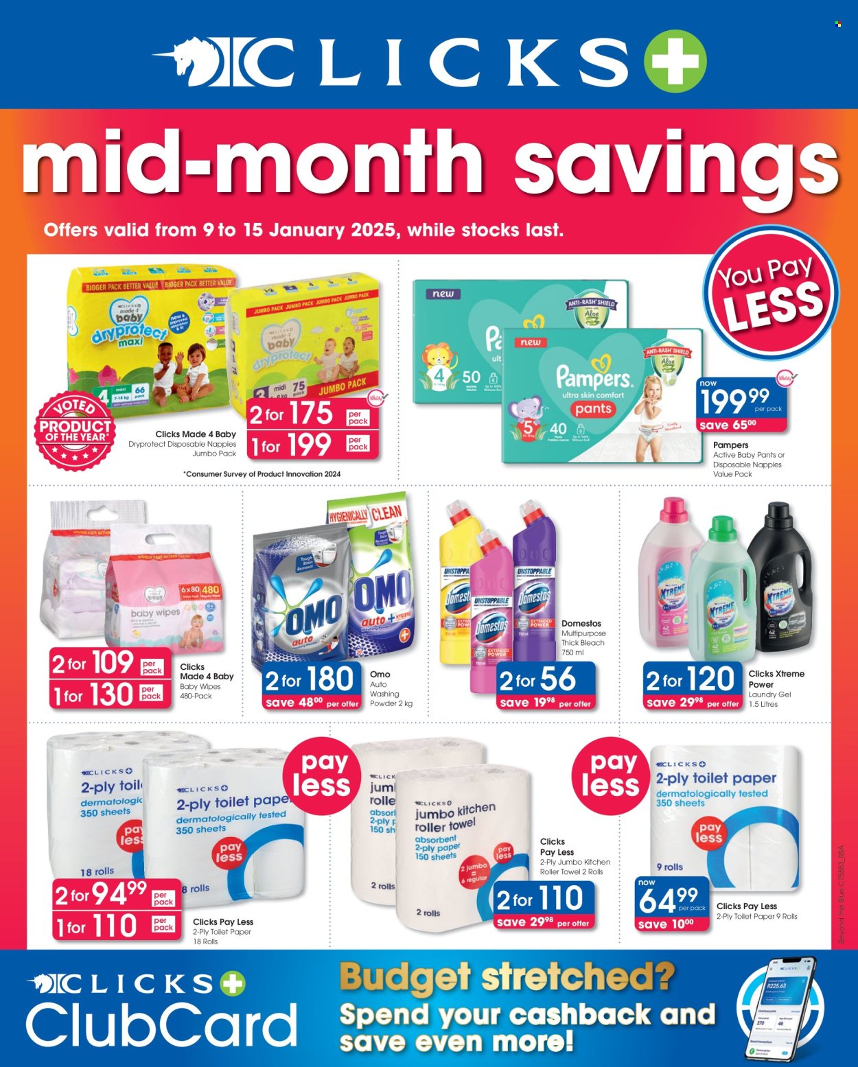 Clicks specials - 09/01/2025 - 15/01/2025. Page 1