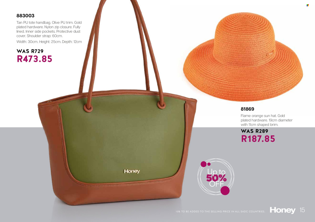Honey specials. Page 17