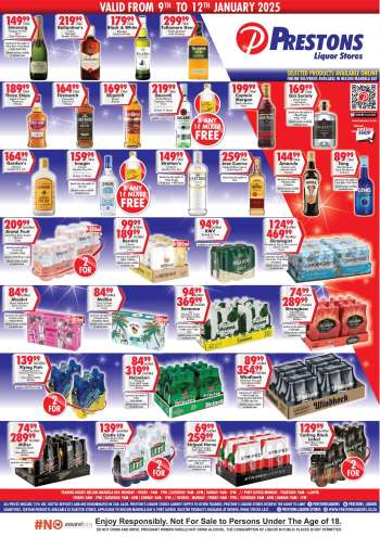 Prestons Liquor Stores catalogue  - 09/01/2025 - 12/01/2025.