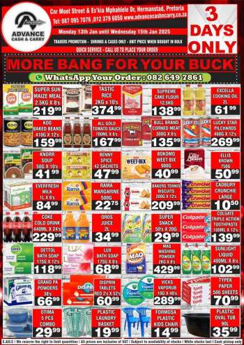 Advance Cash & Carry catalogue  - 13/01/2025 - 15/01/2025.