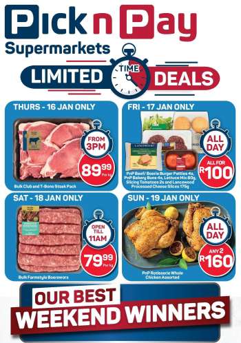 Pick n Pay Supermarket catalogue  - 16/01/2025 - 19/01/2025.
