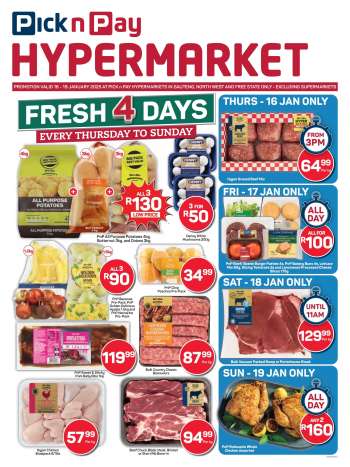 Pick n Pay Hypermarket catalogue  - 16/01/2025 - 19/01/2025.