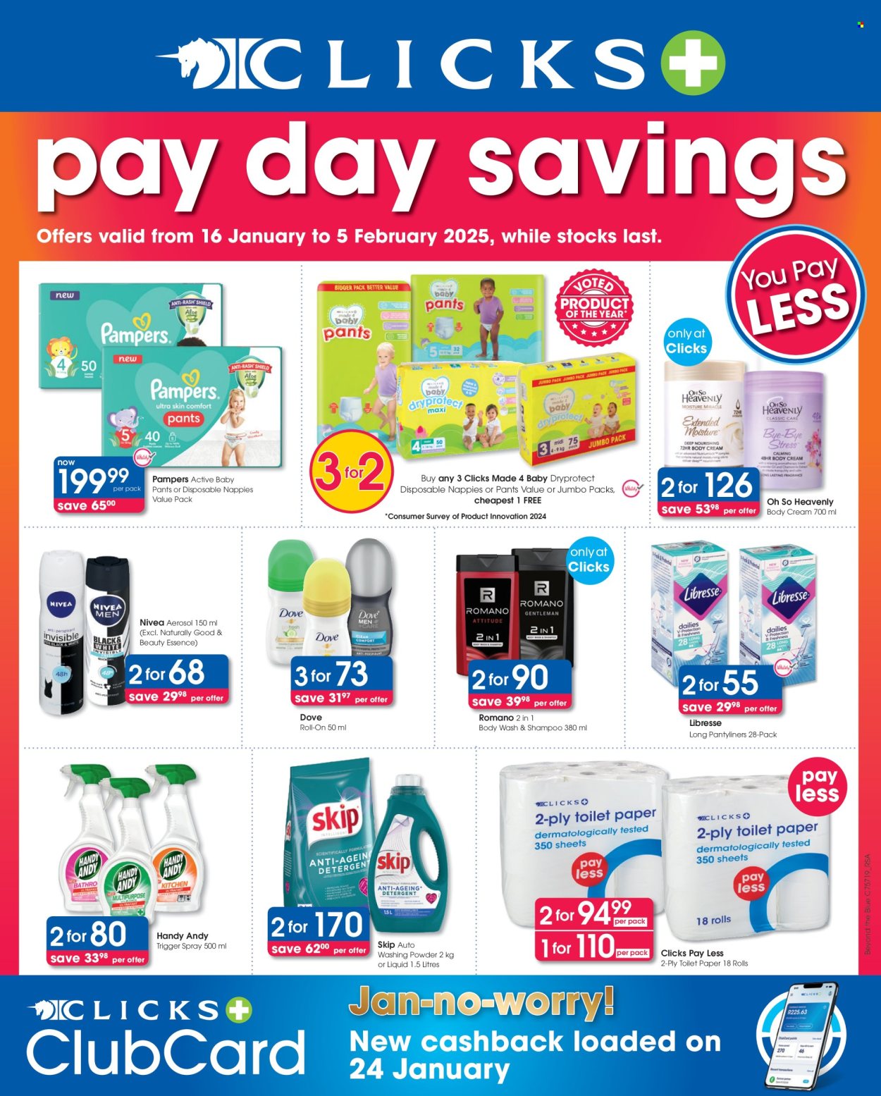 Clicks specials - 16/01/2025 - 05/02/2025. Page 1