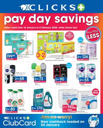Clicks catalogue  - 16/01/2025 - 05/02/2025.