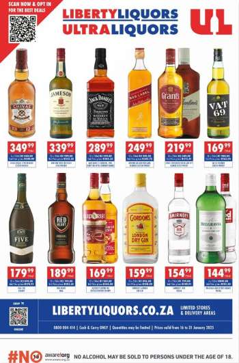 Liberty Liquors catalogue  - 16/01/2025 - 31/01/2025.