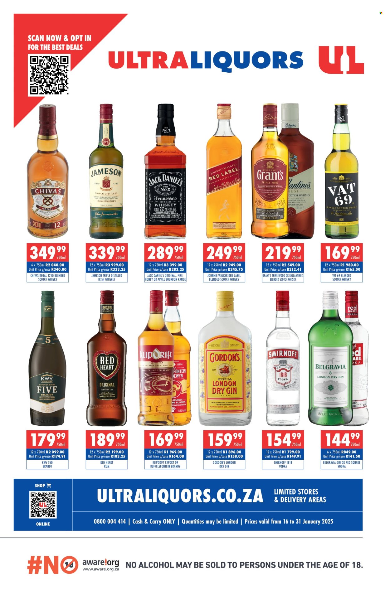 Ultra Liquors specials - 16/01/2025 - 31/01/2025. Page 1
