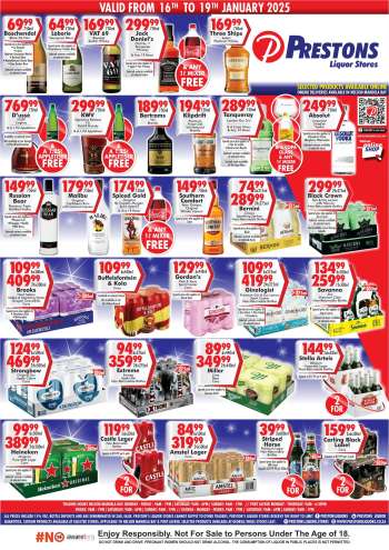 Prestons Liquor Stores catalogue  - 16/01/2025 - 19/01/2025.
