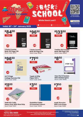 Africa Cash & Carry catalogue  - 18/01/2025 - 24/01/2025.