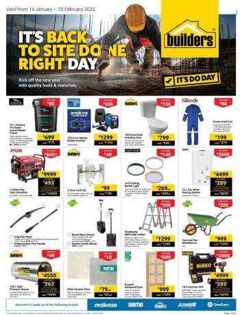 Builders catalogue  - 14/01/2025 - 10/02/2025.