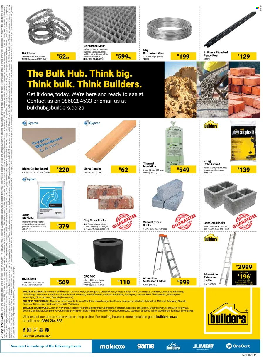 Builders specials - 14/01/2025 - 10/02/2025. Page 16