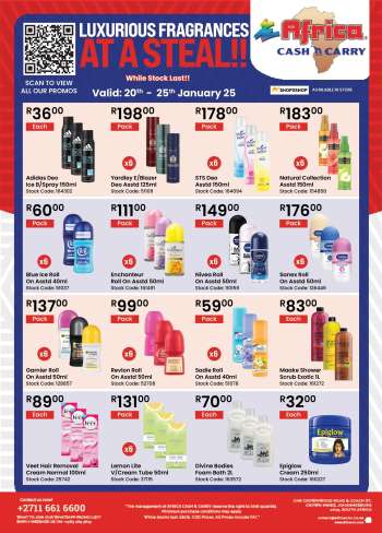 Africa Cash & Carry catalogue  - 20/01/2025 - 25/01/2025.