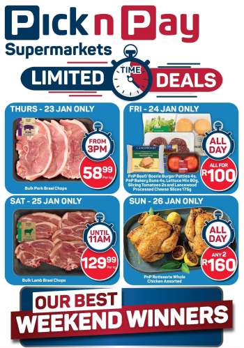 Pick n Pay Supermarket catalogue  - 23/01/2025 - 26/01/2025.