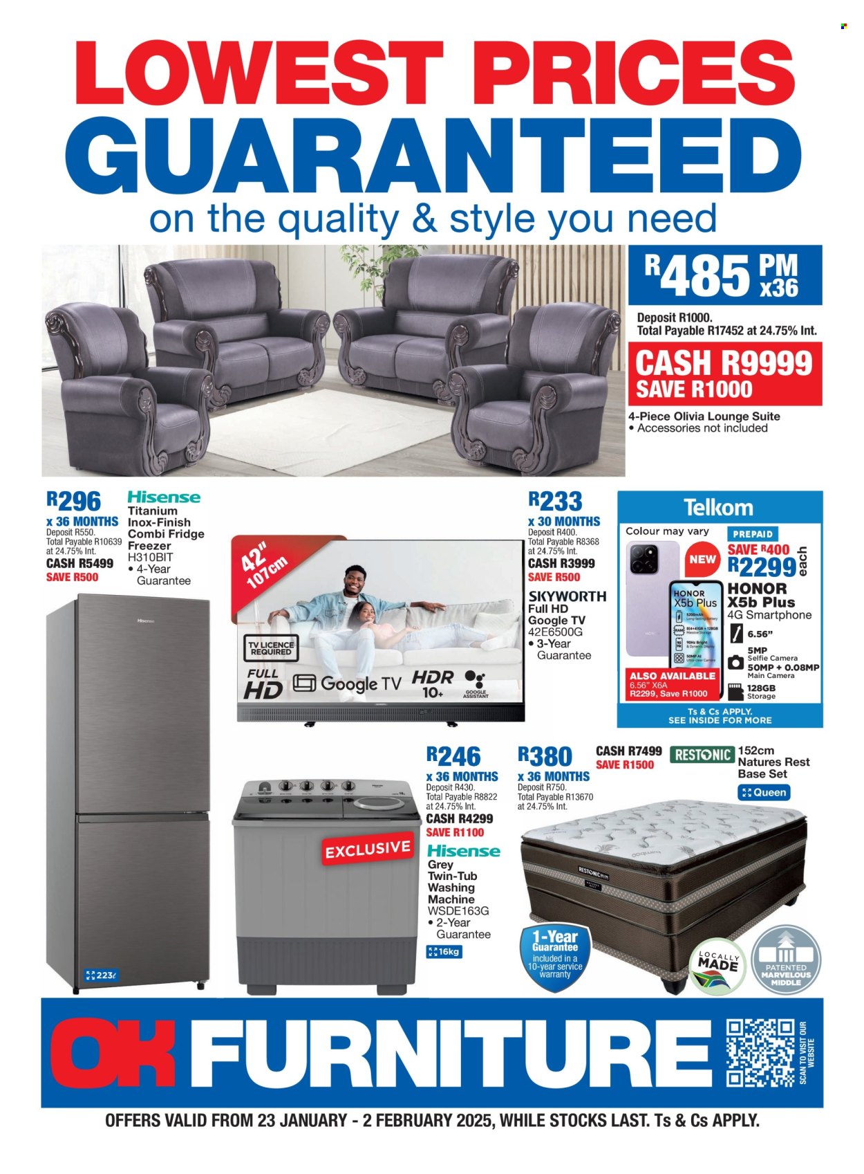 OK Furniture specials - 23/01/2025 - 02/02/2025. Page 1