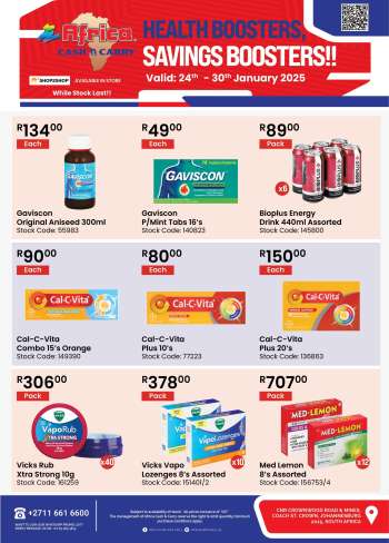 Africa Cash & Carry catalogue  - 24/01/2025 - 30/01/2025.