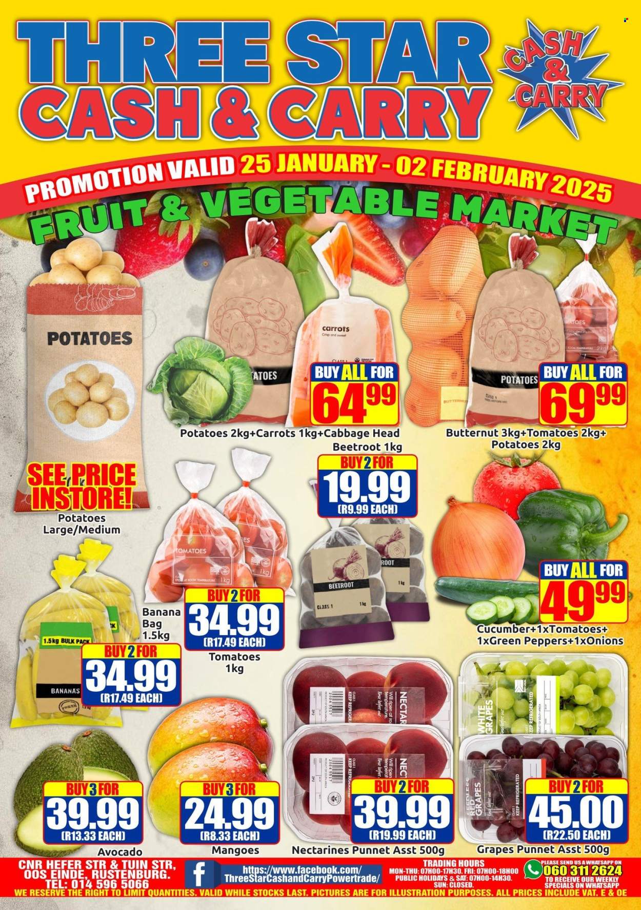 Three Star Cash and Carry specials - 25/01/2025 - 02/02/2025. Page 1