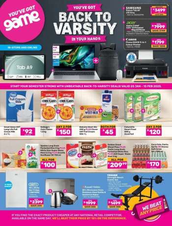Game catalogue  - 25/01/2025 - 15/02/2025.