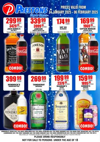 Prestons Liquor Stores catalogue  - 24/01/2025 - 06/02/2025.