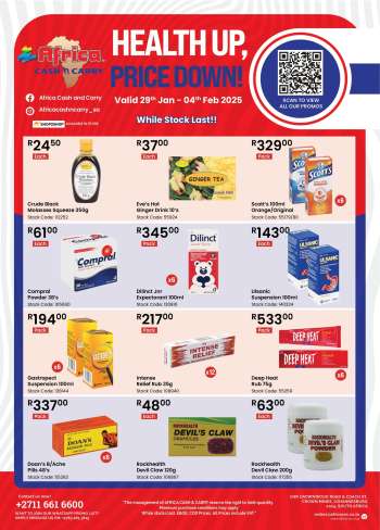 Africa Cash & Carry catalogue  - 29/01/2025 - 04/02/2025.