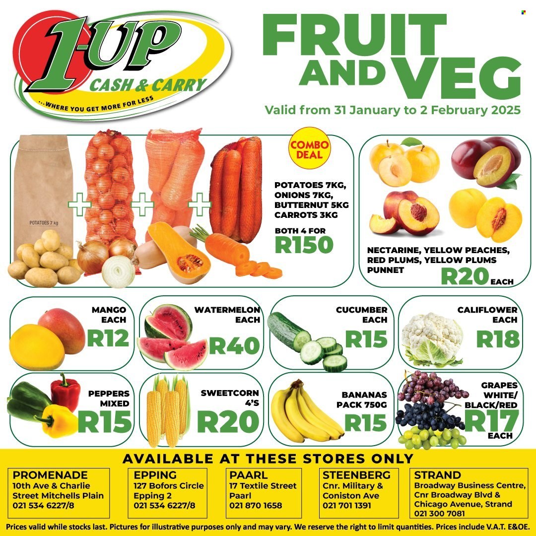 1UP Cash & Carry specials - 31/01/2025 - 02/02/2025. Page 1