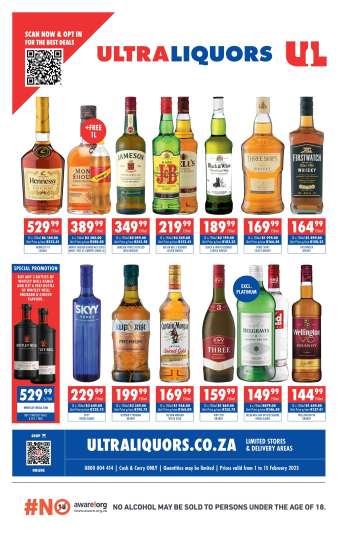 Ultra Liquors catalogue  - 01/02/2025 - 15/02/2025.