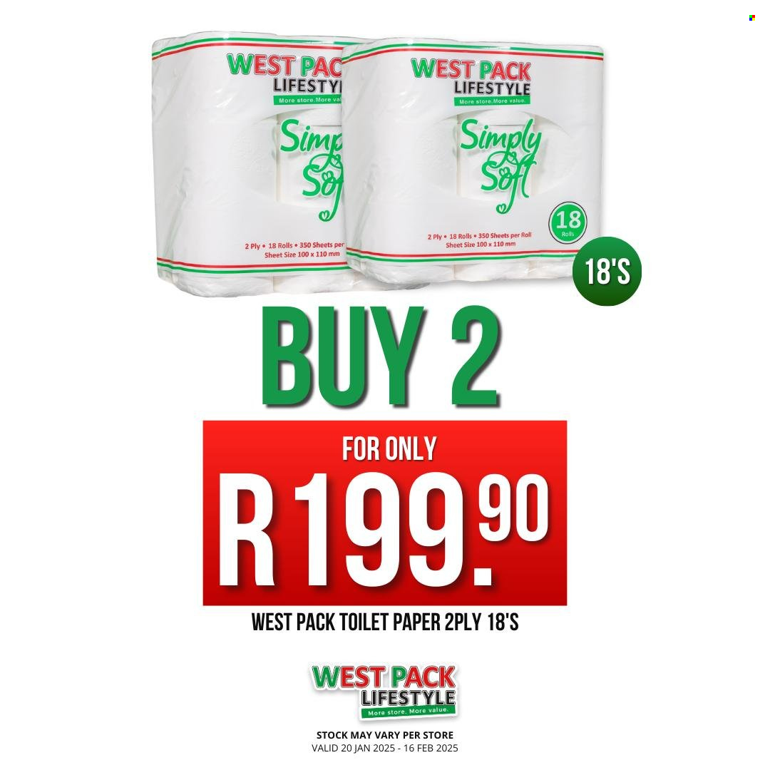 West Pack Lifestyle specials - 20/01/2025 - 16/02/2025. Page 1