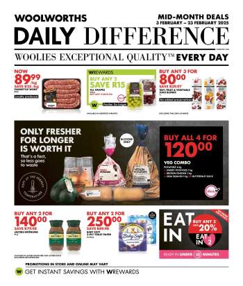 Woolworths catalogue  - 03/02/2025 - 23/02/2025.