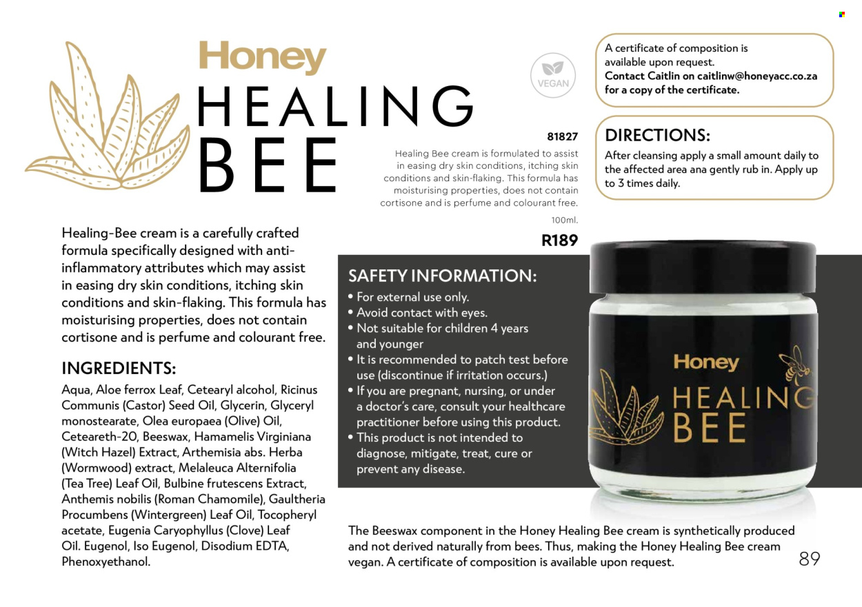Honey specials. Page 91