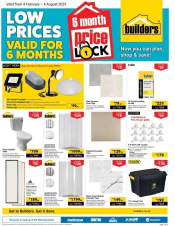 Builders catalogue  - 04/02/2025 - 04/08/2025.