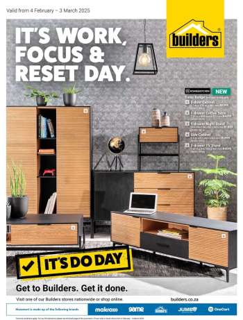 Builders catalogue  - 04/02/2025 - 03/03/2025.