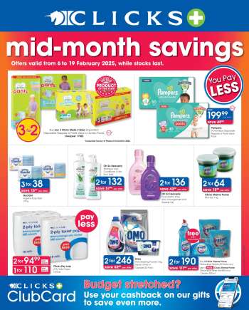 Clicks catalogue  - 06/02/2025 - 19/02/2025.