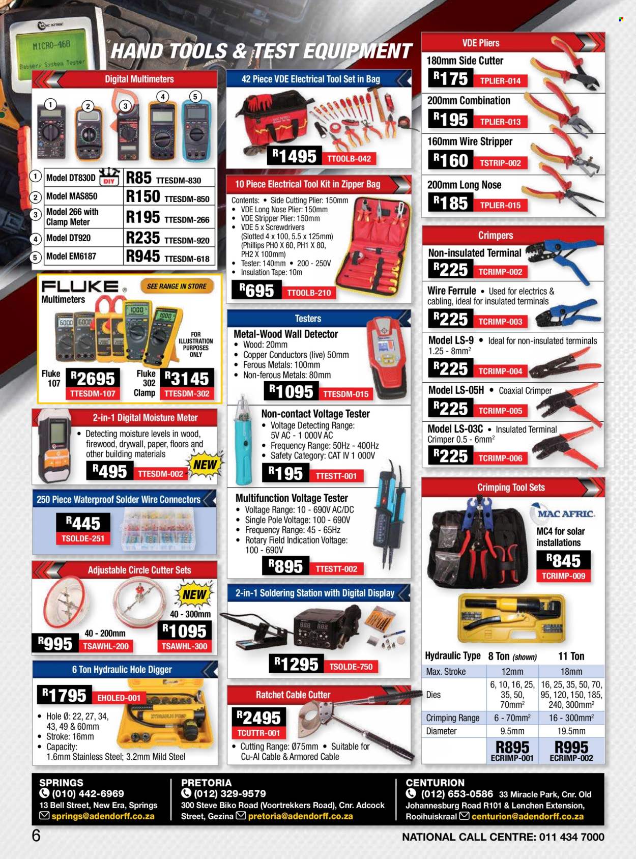 Adendorff Machinery Mart specials. Page 1