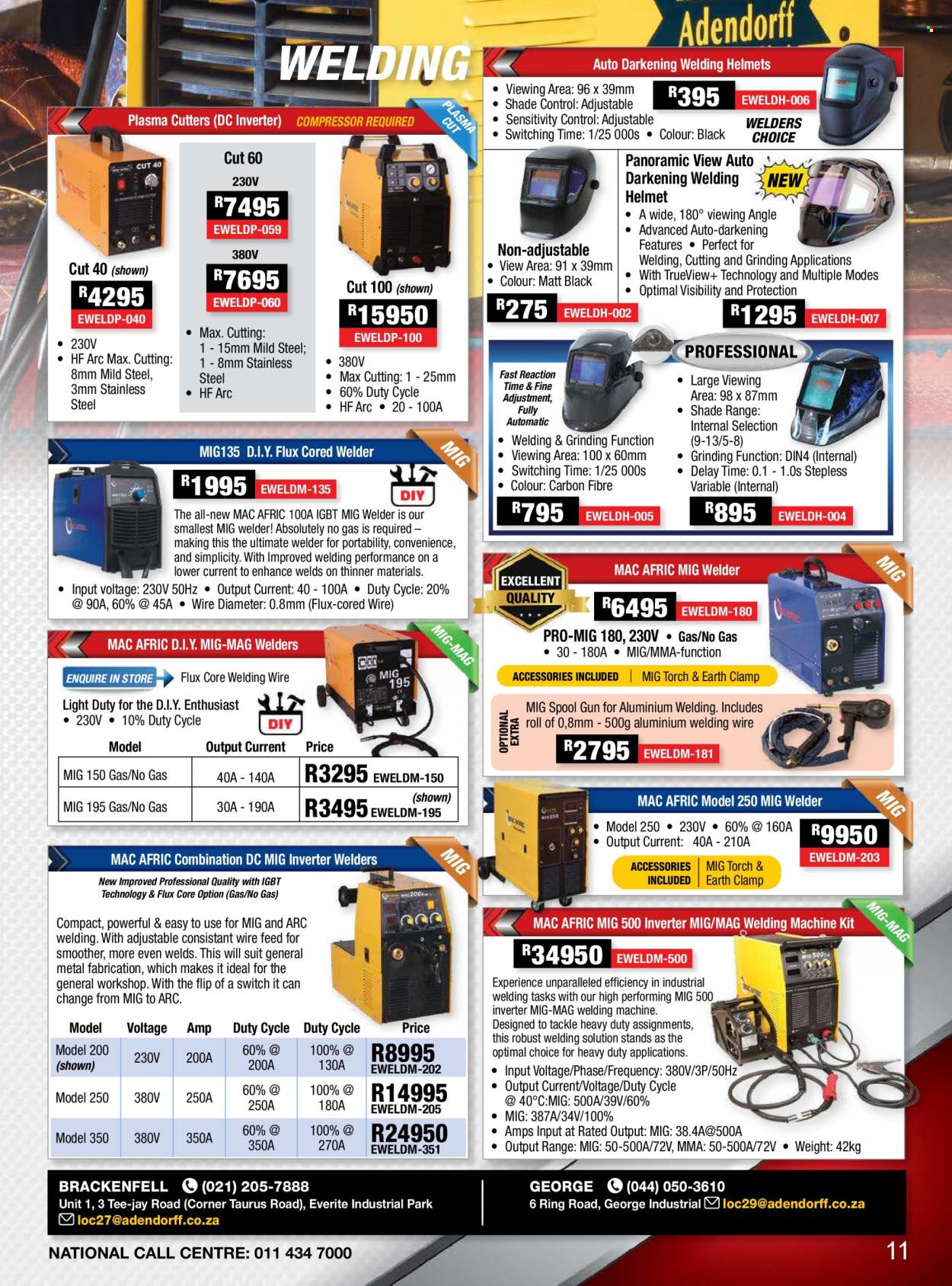 Adendorff Machinery Mart specials. Page 1