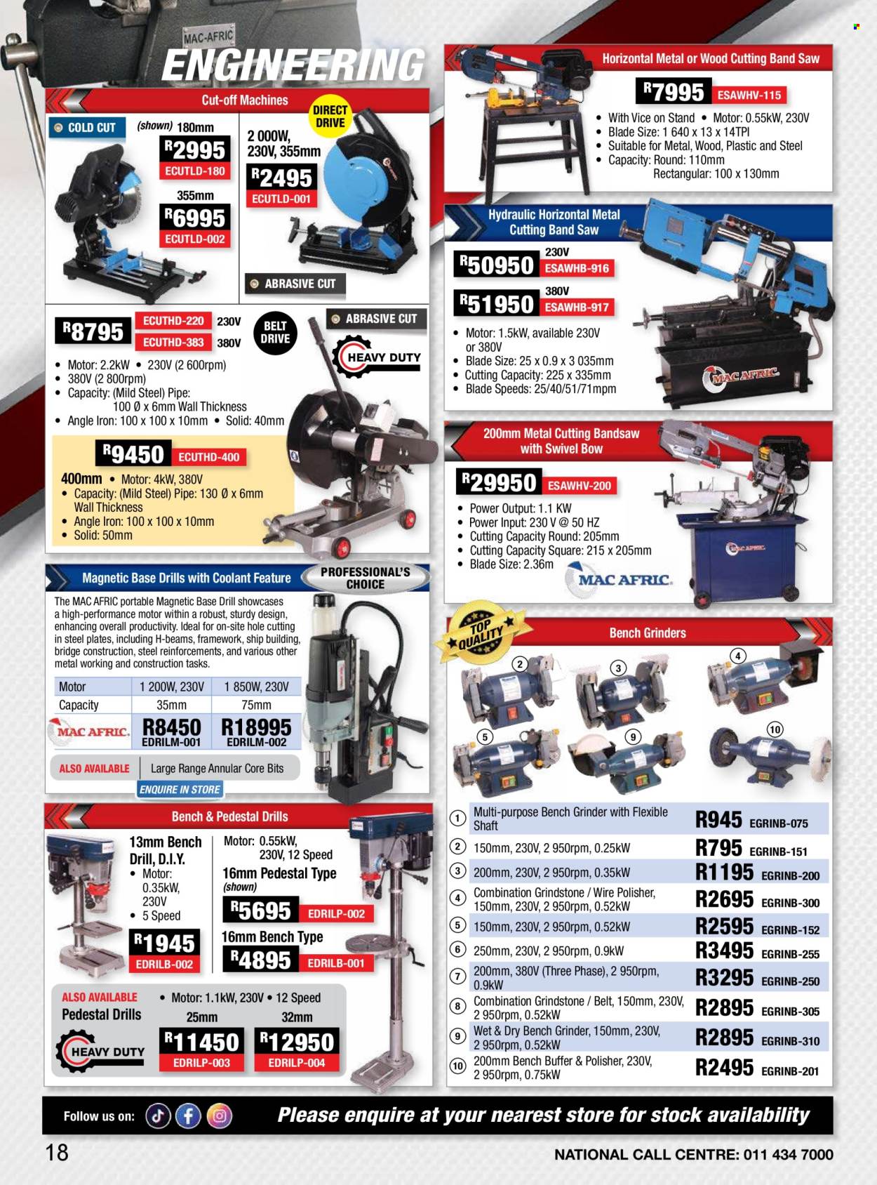 Adendorff Machinery Mart specials. Page 1