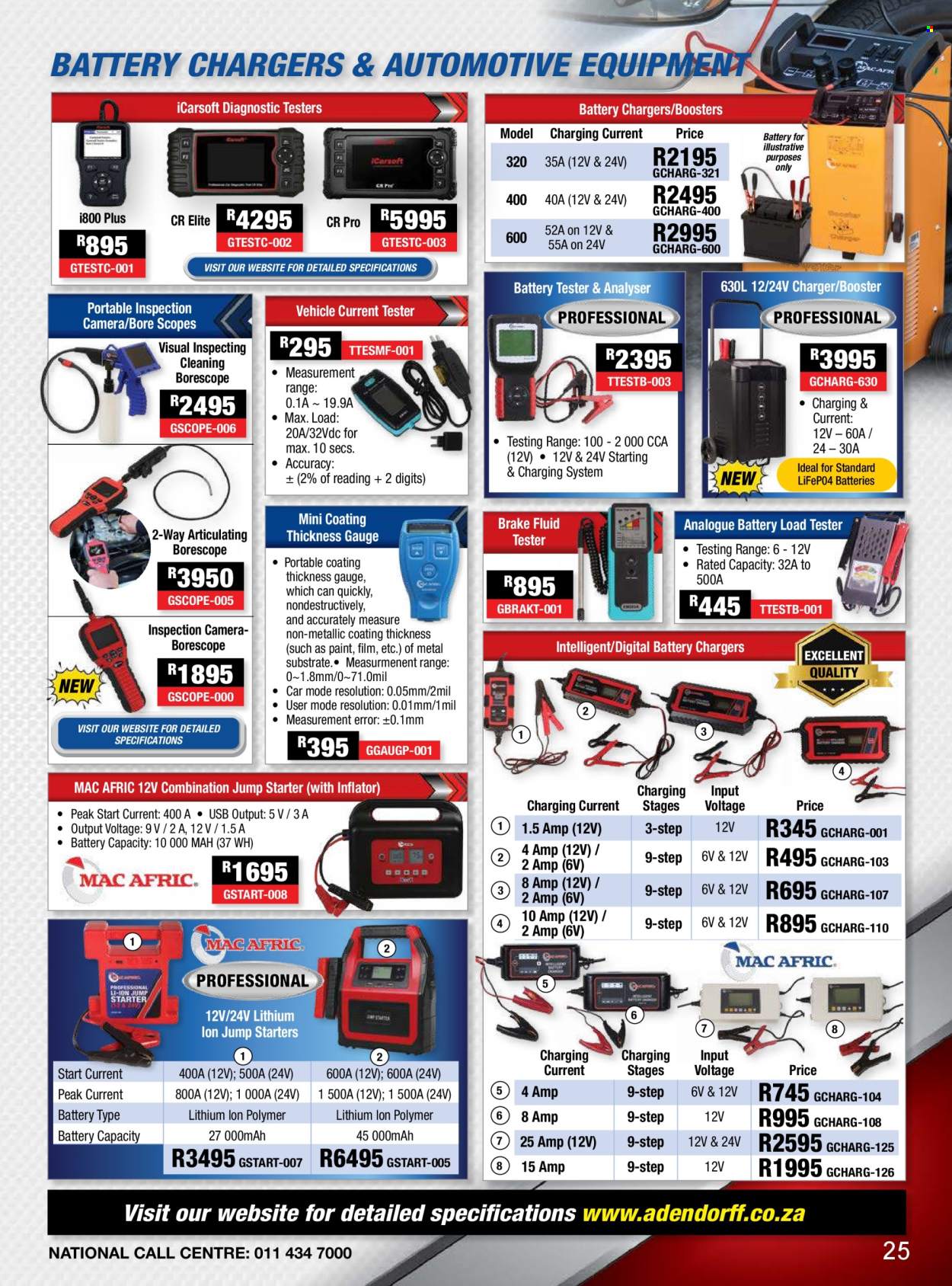Adendorff Machinery Mart specials. Page 1