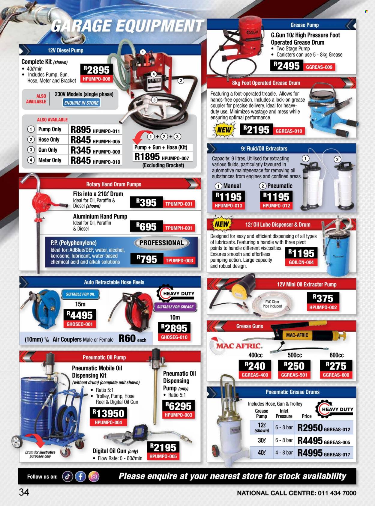 Adendorff Machinery Mart specials. Page 1