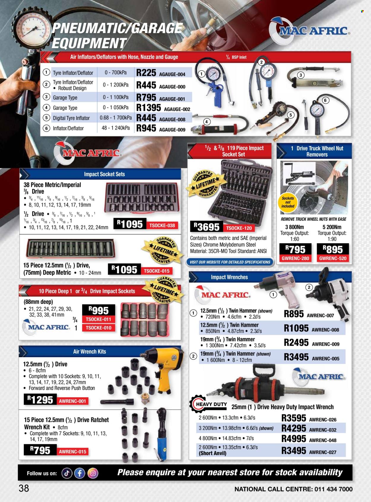 Adendorff Machinery Mart specials. Page 1
