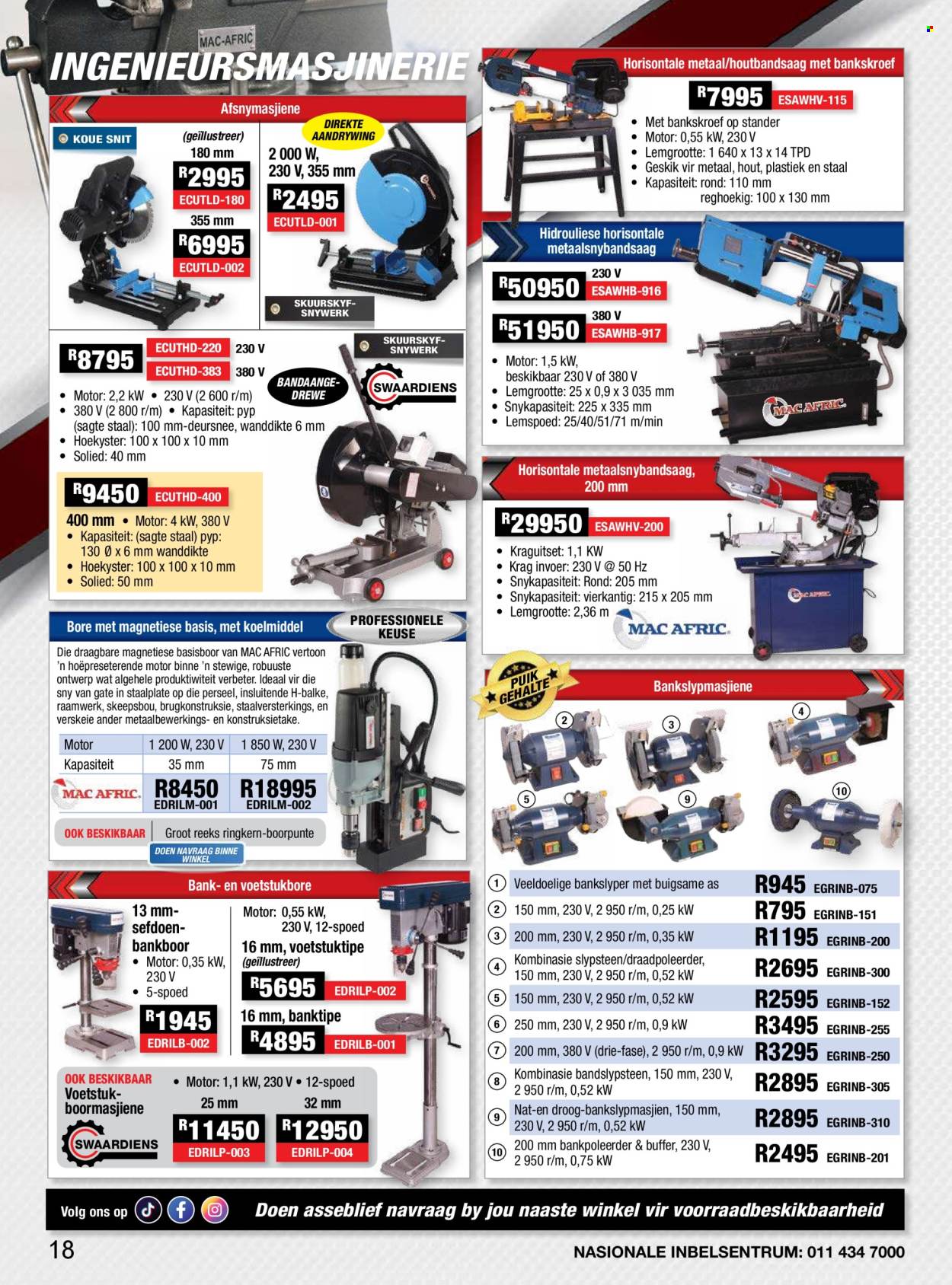 Adendorff Machinery Mart specials. Page 1