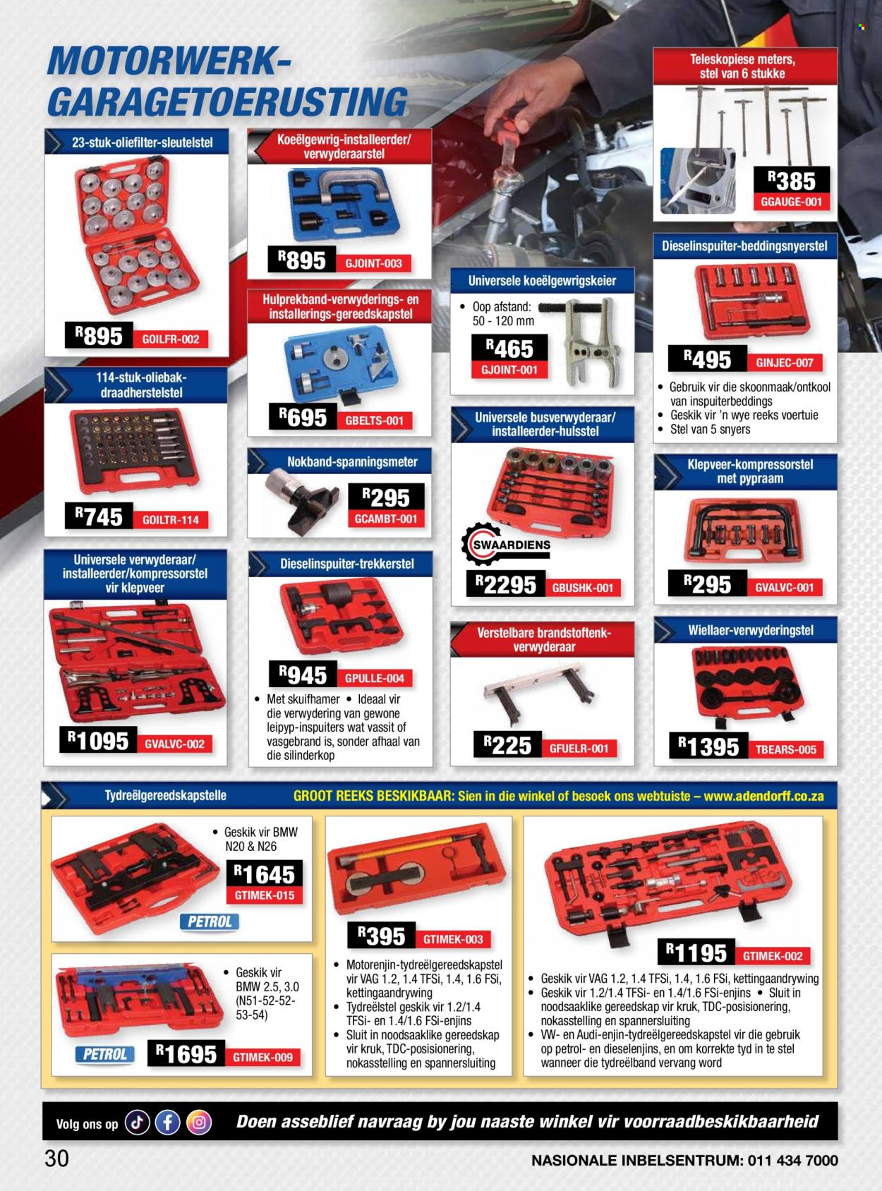 Adendorff Machinery Mart specials. Page 1