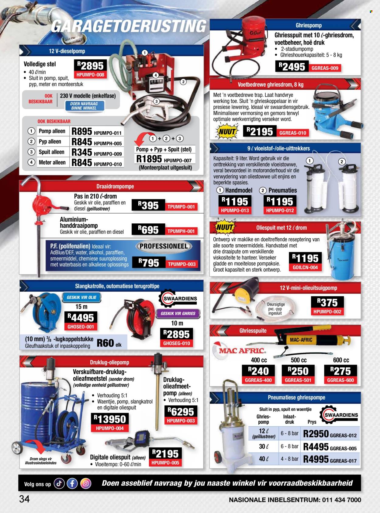 Adendorff Machinery Mart specials. Page 1