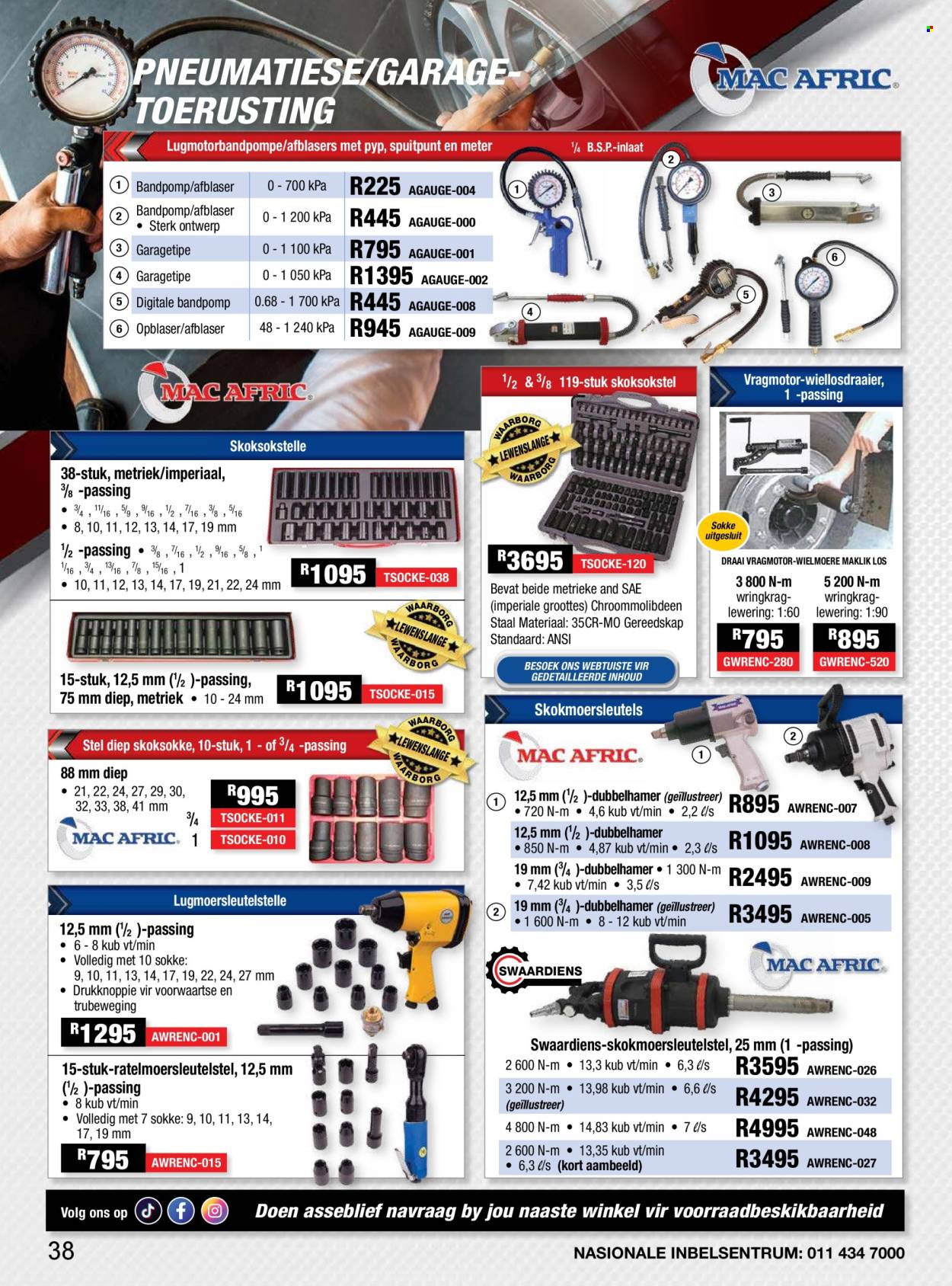 Adendorff Machinery Mart specials. Page 1